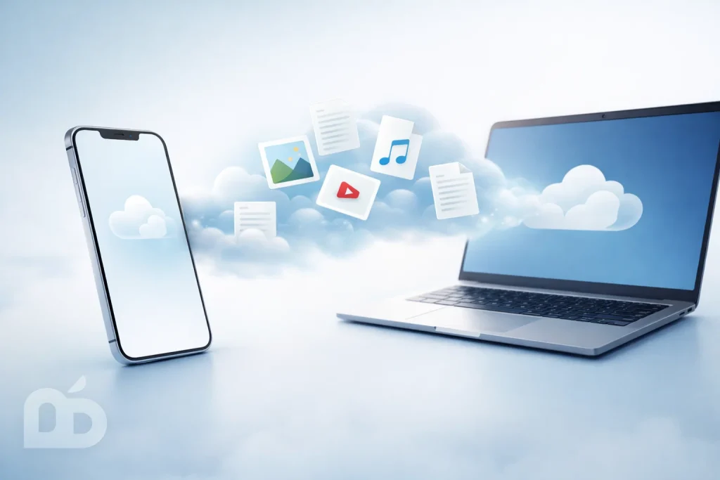 انتقال فایل از آیفون به لپتاپ